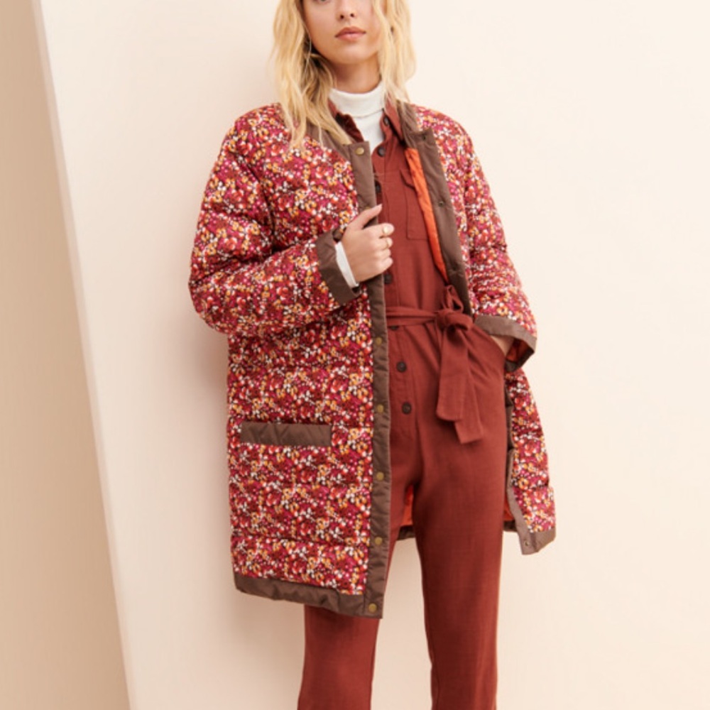 Anna sui pop pourri poises puffer jacket coat small